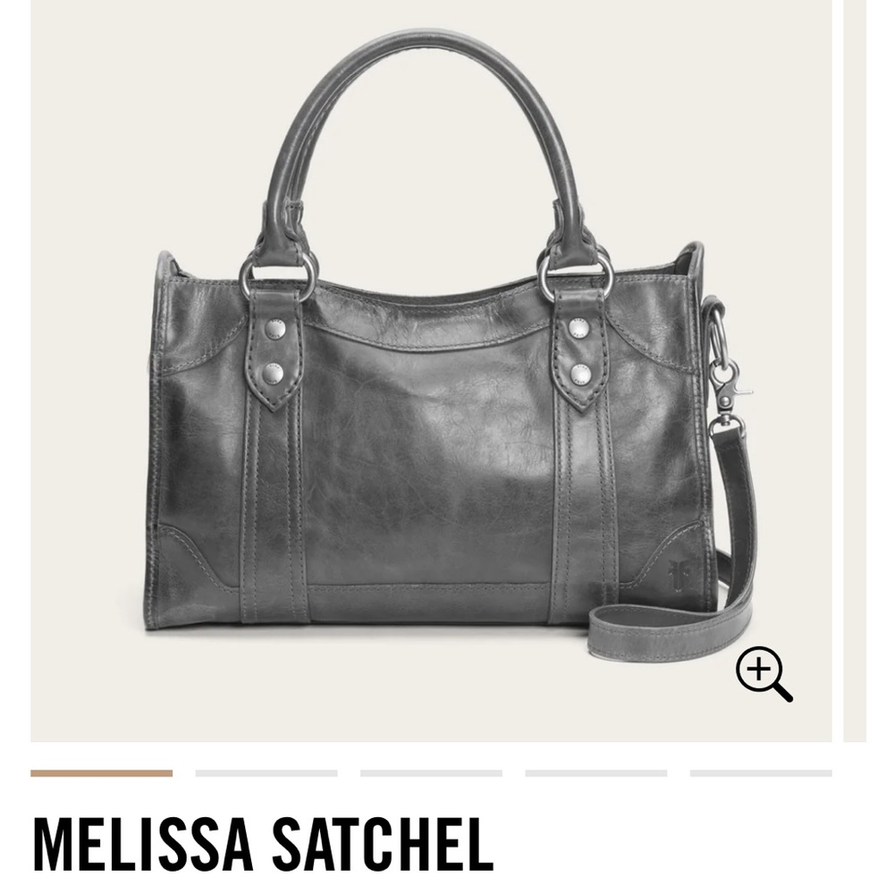 Frye Grey Distressed Bag & Wallet